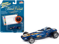 JOHNNY LIGHTNING SPECIAL BLUE METALLIC WITH POKER CHIP TRIVIAL PURSUIT 1/64 SCALE DIECAST CAR MODEL BY JOHNNY LIGHTNING JLSP137