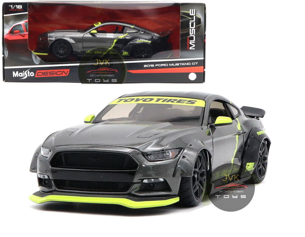 2015 FORD MUSTANG GT TOYO TIRES 1/18 SCALE DIECAST CAR MODEL BY MAISTO 32615