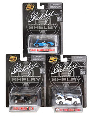 SHELBY COBRA SUPER SNAKE 2006 SHELBY MUSTANG GT-H 2011 SHELBY MUSTANG GT-350 SET OF 3 1/64 SCALE DIECAST CAR MODEL BY SHELBY COLLECTIBLES 16403P

