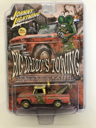 1965 CHEVROLET TOW TRUCK WRECKER RAT FINK BIG DADDYS TOWING EXCLUSIVE 1/64 SCALE DIECAST CAR MODEL BY JOHNNY LIGHTNING JLCP7377
