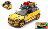MINI COOPER S COUNTRYMAN YELLOW & BLACK 1/24 SCALE DIECAST CAR MODEL BY MOTOR MAX 79752

