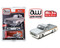 1980 CHEVROLET SILVERADO PICKUP TRUCK CUSTOM SILVER WITH WHITE TWO TONE EXCLUSIVE 1/64 SCALE DIECAST CAR MODEL BY AUTO WORLD CP7802