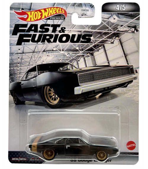 1968 DODGE CHARGER FAST & FURIOUS REAL RIDERS 1/64 SCALE DIECAST CAR MODEL BY HOT WHEELS HCP17

