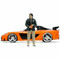 1995 MAZDA RX-7 WIDEBODY FAST & FURIOUS WITH HAN FIGURE 1/24 SCALE DIECAST CAR MODEL BY JADA TOYS 33174