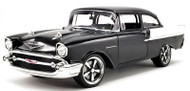 1957 CHEVROLET 150 RESTOMOD BLACK & WHITE 750 MADE 1/18 DOECAST CAR MODEL BY ACME 1807012

