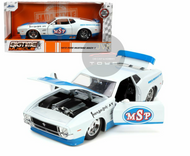 1973 FORD MUSTANG MACH 1 MIKES SHOP 1/24 SCALE DIECAST CAR MODEL BY JADA TOYS 33858