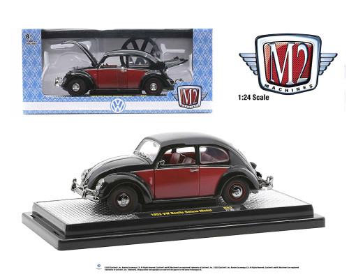 1952 VOLKSWAGEN BEETLE BUG DELUXE 1/24 SCALE DIECAST CAR MODEL BY M2 MACHINES 40300-92A