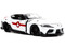2020 TOYOTA SUPRA ROBOTECH RICK HUNTER FIGURE 1/24 SCALE DIECAST CAR MODEL BY JADA TOYS 33685
