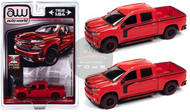 2019 CHEVROLET SILVERADO LTZ Z71 TRUCK RED OK TOYS EXCLUSIVE 1/64 SCALE DIECAST CAR MODEL BY AUTO WORLD CP7918

