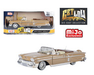 1958 CHEVROLET IMPALA SS LOWRIDER CONVERTIBLE TAN BROWN 1/24 SCALE DIECAST CAR MODEL BY MOTOR MAX 79025