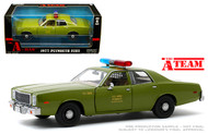 1975 PLYMOUTH FURY US ARMY POLICE THE A-TEAM 1/24 SCALE DIECAST CAR MODEL BY GREENLIGHT 84103