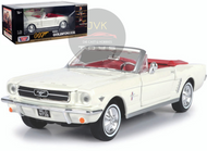 1964 1/2 FORD MUSTANG 007 JAMES BOND GOLDFINGER 1/24 SCALE DIECAST CAR MODEL BY MOTOR MAX 79852

