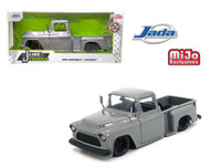 1955 CHEVROLET STEPSIDE PICKUP TRUCK EXCLUSIVE 1/24 SCALE DIECAST CAR MODEL BY JADA TOYS 34296