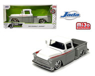 1955 CHEVROLET STEPSIDE PICKUP TRUCK EXCLUSIVE 1/24 SCALE DIECAST CAR MODEL BY JADA TOYS 34297