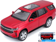 2021 CHEVROLET TAHOE RED 1/26 SCALE DIECAST CAR MODEL BY MAISTO 31533