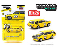 DATSUN BLUEBIRD 510 WAGON MOONEYES EXCLUSIVE 1/64 SCALE DIECAST CAR MODEL BY TARMAC WORKS T64G-026-ME2 