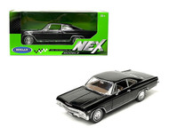 1965 CHEVROLET IMPALA SS 396 BLACK 1/24 SCALE DIECAST CAR MODEL BY WELLY 22417