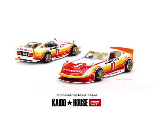 DATSUN FAIRLADY Z 240Z GT V1 RED LIMITED EDITION KAIDO HOUSE 1/64 SCALE DIECAST CAR MODEL BY MINI GT KHMG029