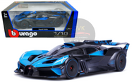 2020 BUGATTI BOLIDE W16.4 BLUE 1/18 SCALE DIECAST CAR MODEL BY BBURAGO 11047

