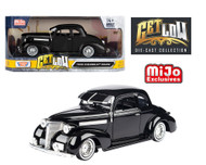 1939 CHEVROLET COUPE LOWRIDER BLACK 1/24 SCALE DIECAST CAR MODEL BY MOTOR MAX 79028