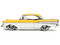 1957 CHEVROLET BEL AIR YELLOW 1/24 SCALE DIECAST CAR MODEL BY JADA TOYS 34200
