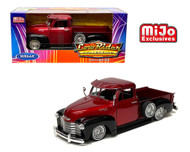 1953 CHEVROLET 3100 TRUCK LOWRIDER BURGUNDY 1/24 SCALE DIECAST CAR MODEL BY WELLY 22087