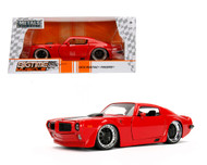 1972 PONTIAC FIREBIRD RED BIGTIME MUSCLE 1/24 SCALE DIECAST CAR MODEL BY JADA TOYS 99582

