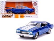 1970 CHEVROLET CHEVELLE SS CANDY BLUE 1/24 DIECAST CAR MODEL BY JADA TOYS 31450