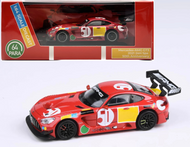 MERCEDES BENZ AMG GT3 EVO 24H SPA 50TH ANNIVERSARY RED 1/64 SCALE DIECAST CAR MODEL BY PARAGON PARA64 55355