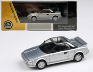 1985 TOYOTA MR2 MK1 SUPER SILVER METALLIC  1/64 SCALE DIECAST CAR MODEL BY PARAGON PARA64 55363