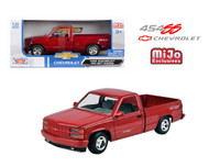 1992 CHEVROLET SS454 PICKUP TRUCK RED 1/24 SCALE DIECAST CAR MODEL BY MOTOR MAX 73203