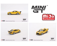FORD SHELBY GT500 MUSTANG DRAGON SNAKE CONCEPT YELLOW EXCLUSIVE 1/64 SCALE DIECAST CAR MODEL BY MINI GT MGT00535