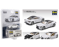 LEXUS LC500 ULTRA WHITE LIMITED 960 PIECES 1/64 SCALE DIECAST CAR MODEL BY ERA CAR LS21LCRF59