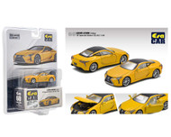 LEXUS LC500 FLARE YELLOW LIMITED 960 PIECES 1/64 SCALE DIECAST CAR MODEL BY ERA CAR LS21LCRF60