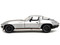 1966 CHEVROLET CORVETTE SILVER 1/24 SCALE DIECAST CAR MODEL BY JADA TOYS 34208