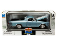 1970 CHEVROLET EL CAMINO BLUE 1/24 SCALE DIECAST CAR MODEL BY NEWRAY 71883