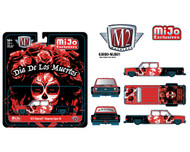 1973 CHEVROLET CHEYENNE SUPER 30 PICKUP TRUCK DIA DE LOS MUERTOS 1/64 SCALE DIECAST CAR MODEL BY M2 MACHINES 39000-MJS01