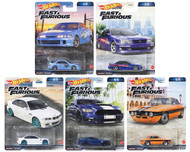 FAST & FURIOUS 2023 C CASE SET OF 5 1/64 SCALE DIECAST CAR MODEL BY HOT WHEELS HNW46-956C
