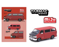 DODGE VAN RED 1/64 SCALE DIECAST CAR MODEL BY TARMAC WORKS  T64G-TL032-RE