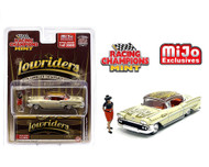 1958 CHEVROLET IMPALA SS LOWRIDER WITH FIGURE 1/64 SCALE DICAST CAR MODEL BY RACING CHAMPIONS RCCP1012