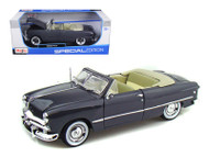 1949 FORD CONVERTIBLE GRAY BLUE 1/18 SCALE DIECAST CAR MODEL BY MAISTO 31682