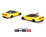 HONDA NSX V1 YELLOW 1/64 SCALE DIECAST CAR MODEL BY MINI GT KAIDO HOUSE KHMG0108