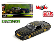 1986 CHEVROLET MONTE CARLO LOWRIDER BLACK 1/24 SCALE DIECAST CAR MODEL BY MAISTO 32542
