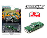 1963 CHEVROLET IMPALA SS LOWRIDER METALLIC GREEN 3600 MADE 1/64 SCALE DIECAST CAR MODEL BY GREENLIGHT 51552