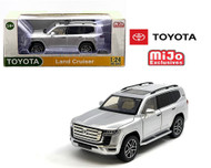 2023 TOYOTA LAND CRUISER SILVER WITH OPENINGS 1/24 SCALE DIECAST CAR MODEL USA EXCLUSIVE H08222SIL