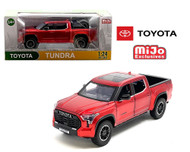 2023 TOYOTA TUNDRA TRD 4X4 TRUCK RED 1/24 SCALE DIECAST CAR MODEL USA EXCLUSIVE H08555R-MRD