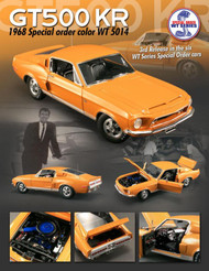 ACME GMP 1/18 Scale 1968 Ford Shelby Mustang GT 500 KR GT500KR WT 5014 Series #3 Orange Diecast Car Model A1801807