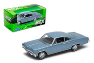 1965 CHEVROLET IMPALA SS 396 BLUE 1/24 SCALE DIECAST CAR MODEL BY WELLY 22417