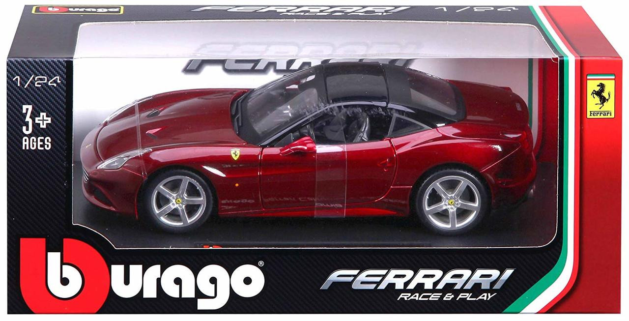 Ferrari California T Open Top, Red - Bburago 16007R - 1/18 Scale Diecast  Model Toy Car 