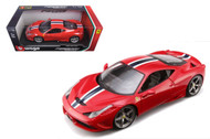 Ferrari 458 Speciale Red 1/18 Scale Diecast Car Model By Bburago 16002